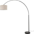 Major-Q Modern Arcing Floor Lamp - Tall Stand Up Arching Drum Shade - Large Contemporary Floor Lamp for Dining Rooms and Bedrooms - Corner Lamp for Office Lighting and Home Decor