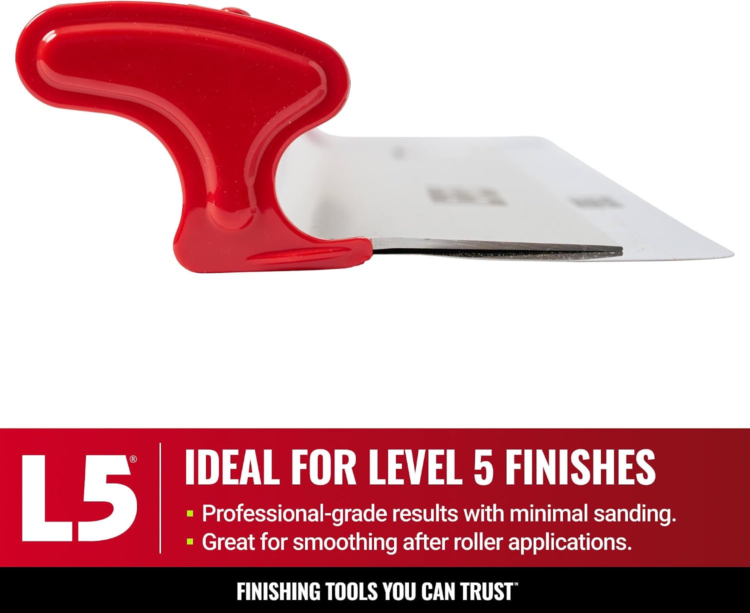 LEVEL5 Drywall Skimming Blade Set | 10, 24 & 32 Inch Skimming Blades | Ergonomic Aluminum Body | Replaceable 0.3mm German Stainless Steel Blade | For Smoothing Walls and Ceilings | 5-444