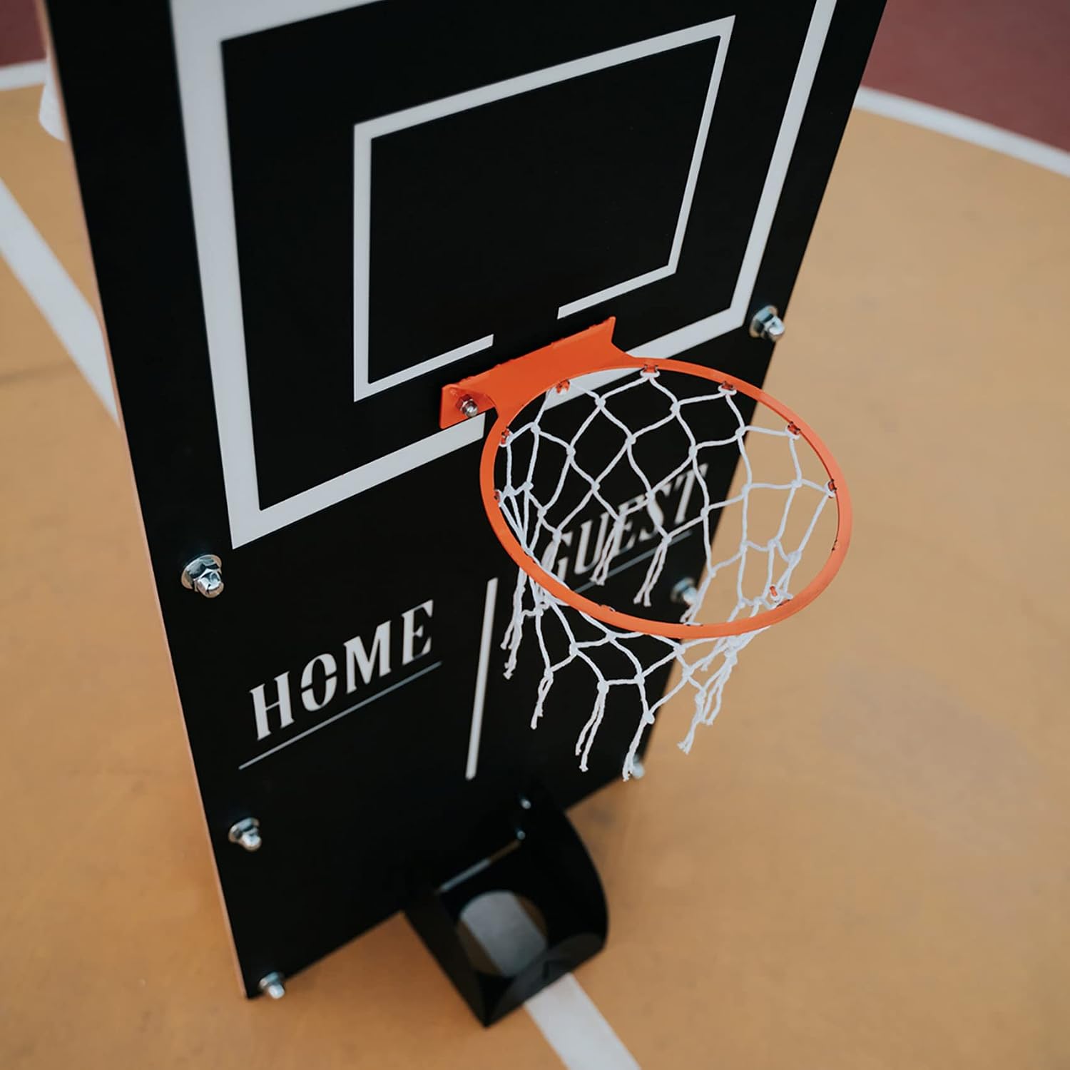 Tubibu Metal Wall Decor - Wall Mounted Basketball Hoop for Game Room, Office, Playroom - Extraordinary Gift (Classic, Large)