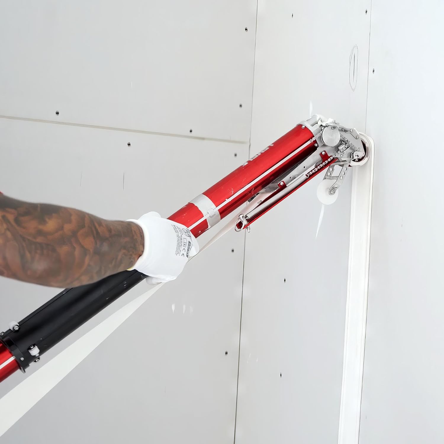 Full Taping/Finishing Set, High Capacity Boxes + Ext. Handles - LEVEL5 | Auto Taper, 10'/12' MEGA Boxes, 3'/3.5' Angle Heads, 8' Corner Applicator, Corner Roller, Ext Handles, Pump, Gooseneck | 4-625