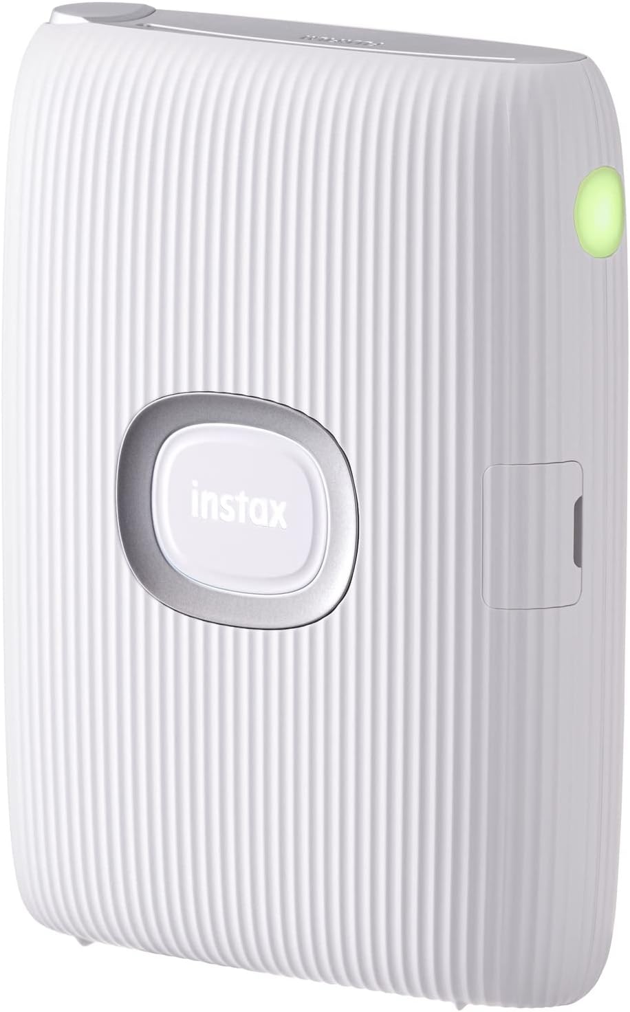 Fujifilm Instax Mini Link 2 Smartphone Printer Clay White Bundle with Fujifilm Instax Mini Twin Pack Instant Film and 20 Sticker Frames