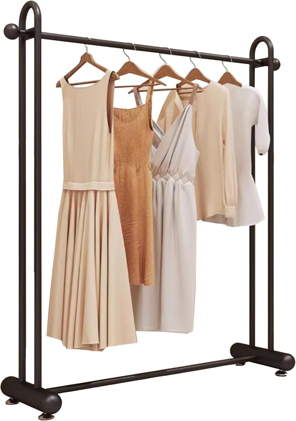 Garment Rack Heavy Duty Metal Clothing Rack, Hanging Clothes Organizer Rail For Display And Storage, Commercial Clothes Rail For Boutique Retail, Single Rod Coat Rack For Bedroom, (Size:150X40X150CM)