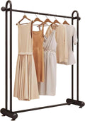 Garment Rack Heavy Duty Metal Clothing Rack, Hanging Clothes Organizer Rail For Display And Storage, Commercial Clothes Rail For Boutique Retail, Single Rod Coat Rack For Bedroom, (Size:150X40X150CM)