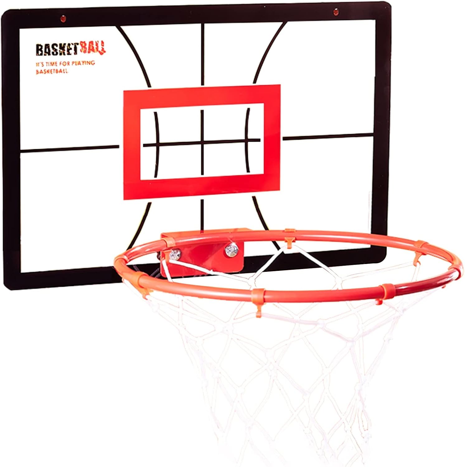 Basketball Hoop Portable Basketball Hoop Outdoor with Transparent Backboard, Mini Wall-Mounted Foldable Basketball Goal, Game Use