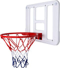 Mini Basketball Hoop Set, Portable Wall-Mounted Backboard, Indoor Basketball Group for Home, Office, Bedroom, 62x43.5cm