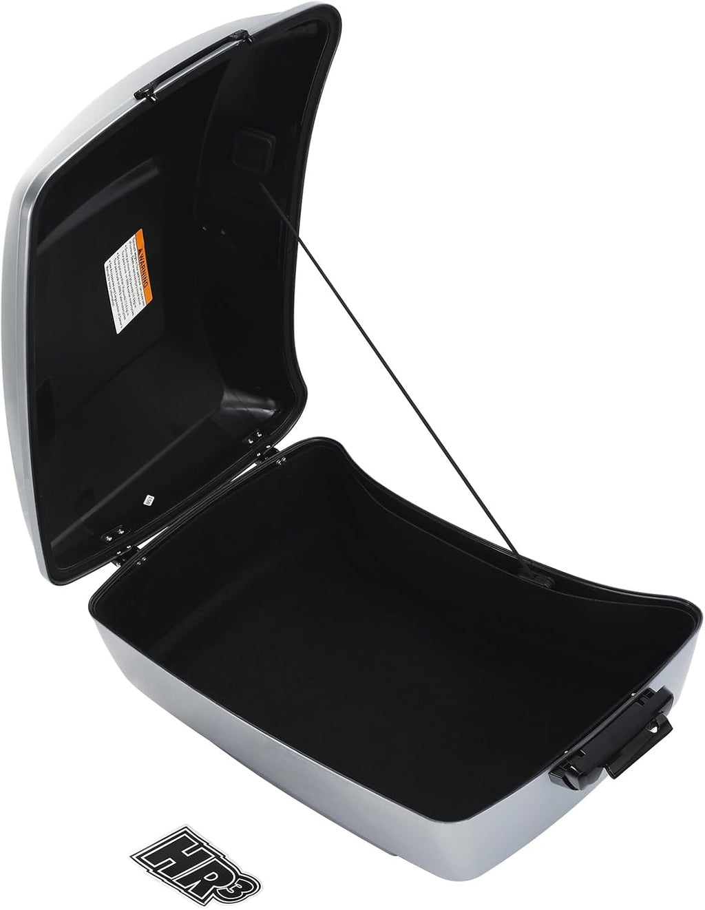 King Motorcycle Trunk Box Fit for Harley Touring 2014-2025 CVO Road King Road Glide Street Glide Electra Glide Ultra Limited Atlas Silver Metallic Pack