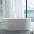 Vintage Tub & Bath Chloe 59 Inch Acrylic Double Ended Freestanding Tub - No Faucet Drillings