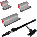 LEVEL5 Drywall Skimming Blade Set | 7, 10 & 16 Inch Skimming Blades, 37-63 Inch Extension Handle | Aluminum Body & Stainless Steel Blade | For Smoothing Walls and Ceilings | 5-439