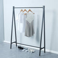 Metal Clothing Racks for Hanging Clothes,Urban Commercial Clothes Racks,Modern Iron Heavy Duty Garment Rack,Portable Retail Display Rack Standing Clothes Rack(59in,Black)