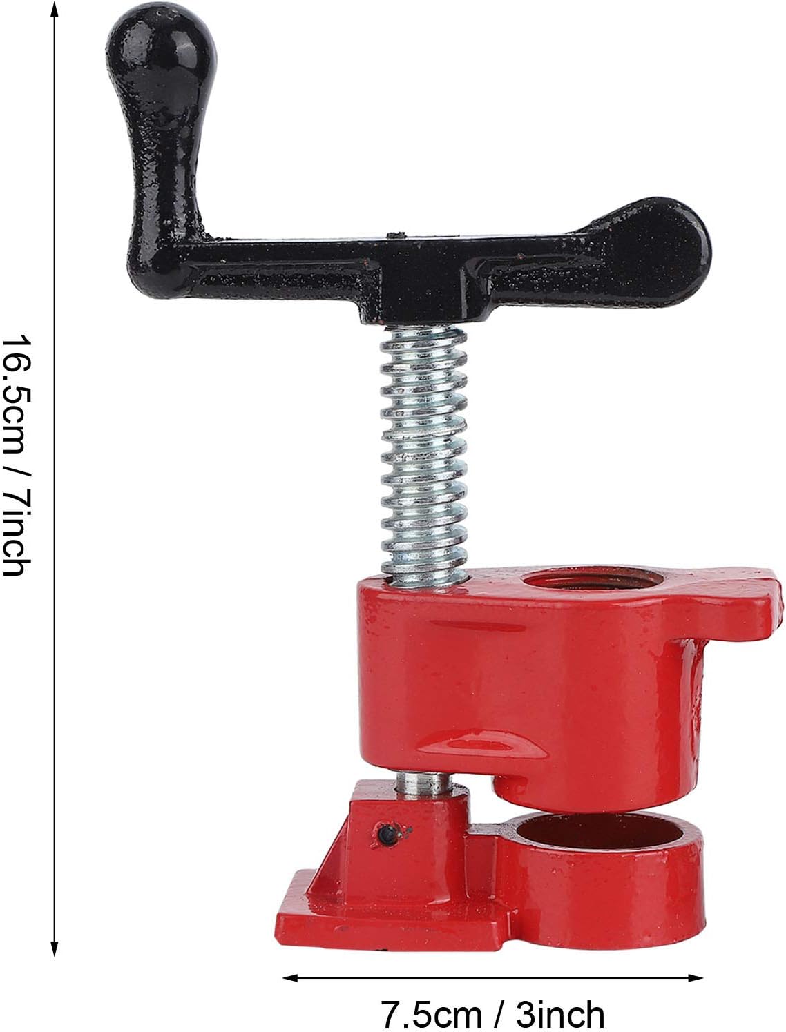 4 Pack 3 4, 4Sets Quick Release Heavy Duty Wide Base Iron Wood Gluing Pipe Clamp Set Serre Joint a Tube Metal Woodworking Workbench Clamps Cast for Woodw with Unique