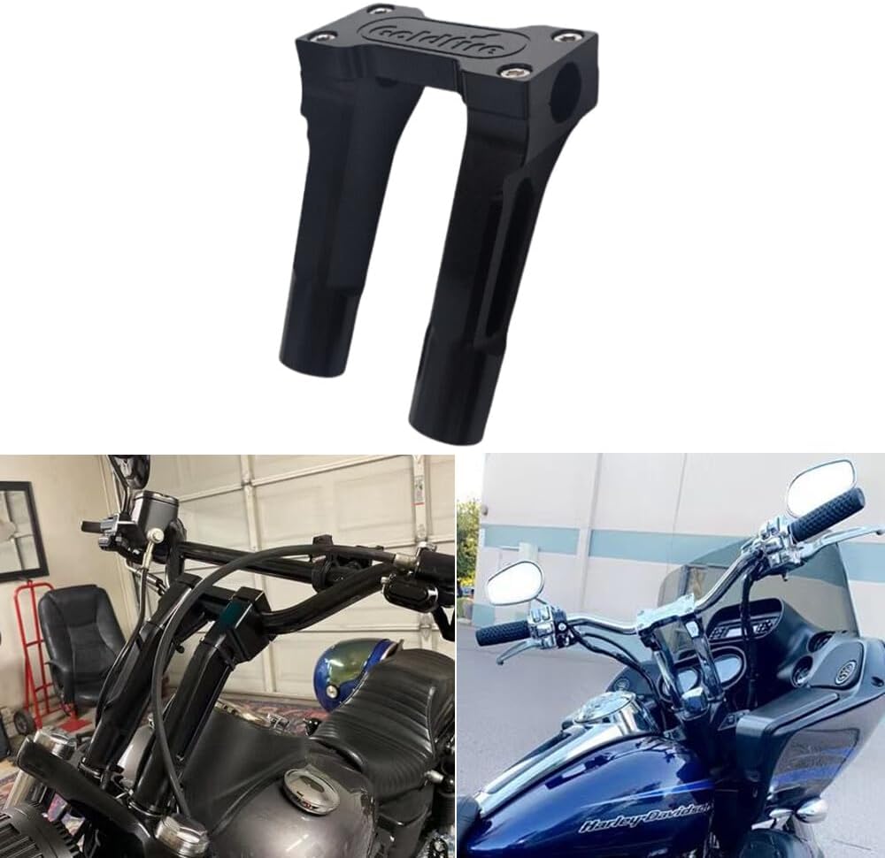 Alu for Mini um Club Style 6' Pullback Handlebar Riser Kit for Harley 1' Top Clamp Bar