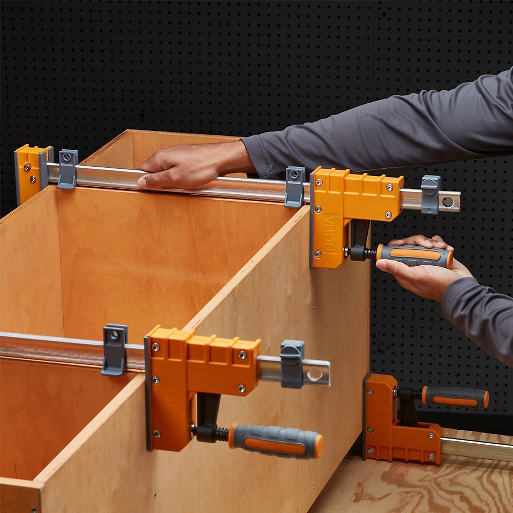 Bora 40' Parallel Clamp Set, 2 Pack of Woodworking Clamps with Rock-Solid, Even Pressure, 571140T