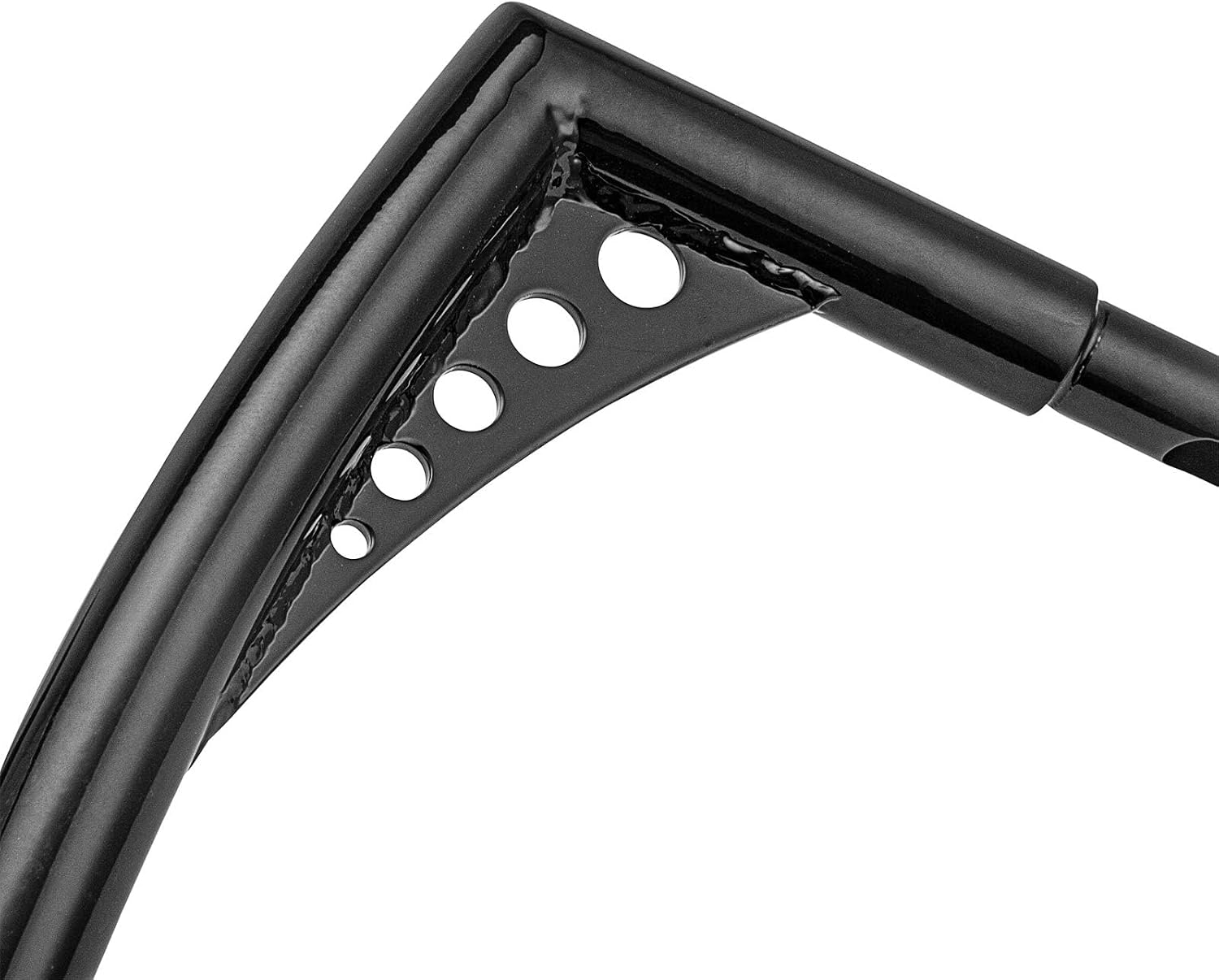 WSays 10' Rise Ape Hangers Handlebar 1-1/4' Diameter Bar Compatible with Harley Sportster XL 1200 883 Touring Road Glide Road King Softail Dyna Models, Gloss Black