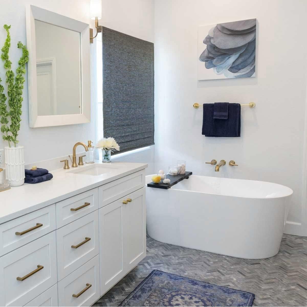 Vintage Tub & Bath Chloe 59 Inch Acrylic Double Ended Freestanding Tub - No Faucet Drillings