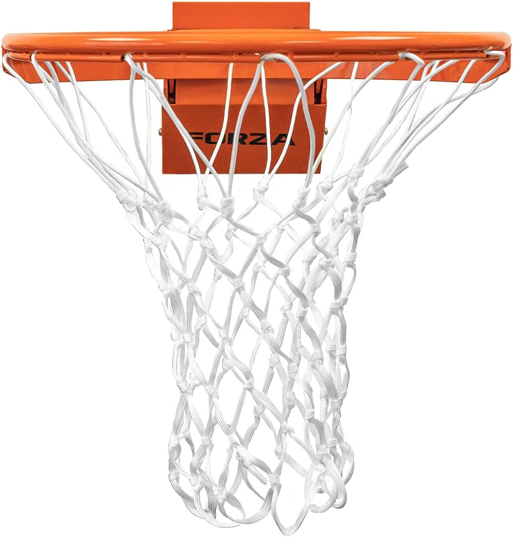 FORZA Heavy-Duty Flex Basketball Hoop | Spring Loaded and Ultra-Durable Hoop & Net | Suitable for Dunking [Indoor or Outdoor Use]