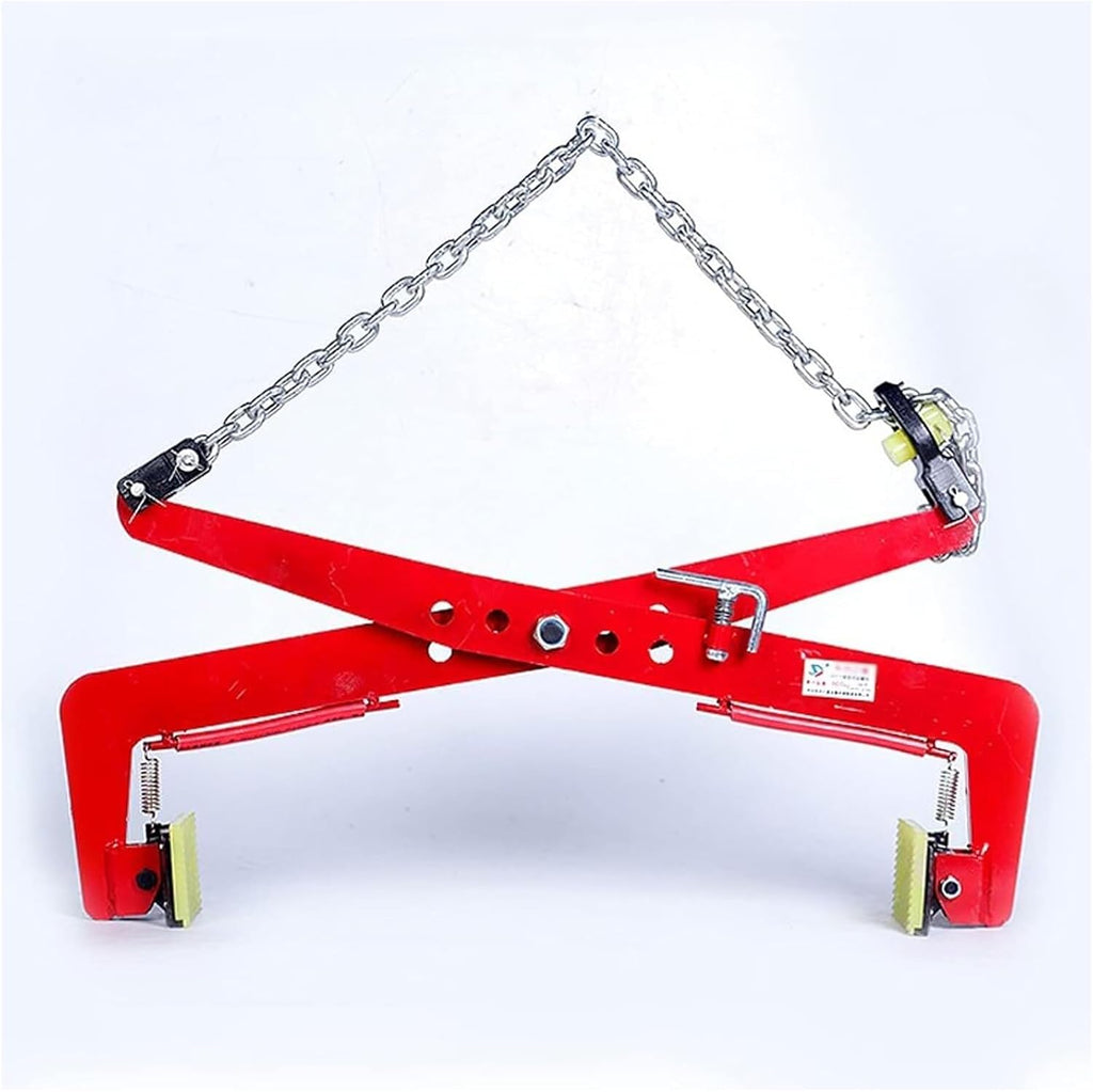 Heavy Duty Vertical Plate Lifting Clamp, Stone Clamps Duty, Steel Plate, with Chain for and Transporting Hanging Fixture Clip Slate(17in)