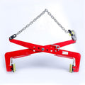Heavy Duty Vertical Plate Lifting Clamp, Stone Clamps Duty, Steel Plate, with Chain for and Transporting Hanging Fixture Clip Slate(17in)