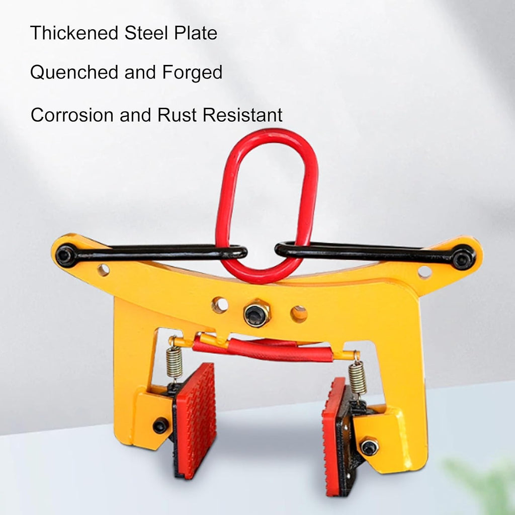 Granite Lifting Clamp 6', 350kg Heavy Duty Lifting Clamp, 40–180mm Vertical Stone Clamp for Marble, Granite, Concrete Slab Handling & Transport(LJ-262)