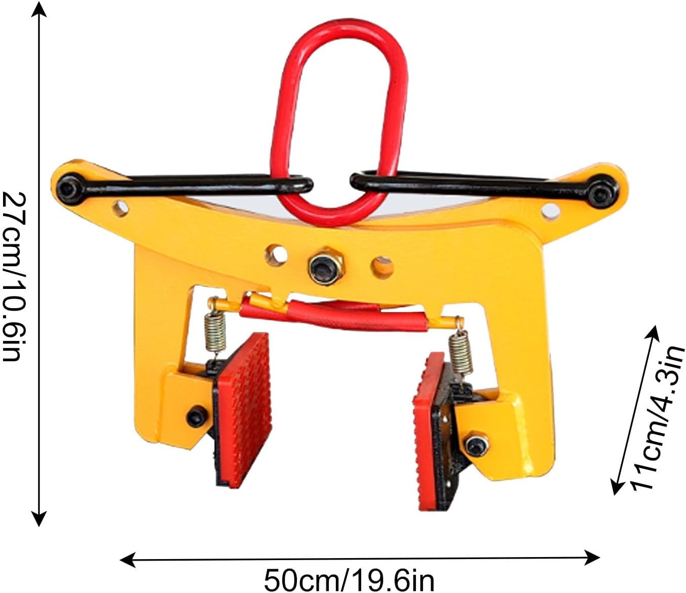 Granite Lifting Clamp 6', 350kg Heavy Duty Lifting Clamp, 40–180mm Vertical Stone Clamp for Marble, Granite, Concrete Slab Handling & Transport(LJ-263)