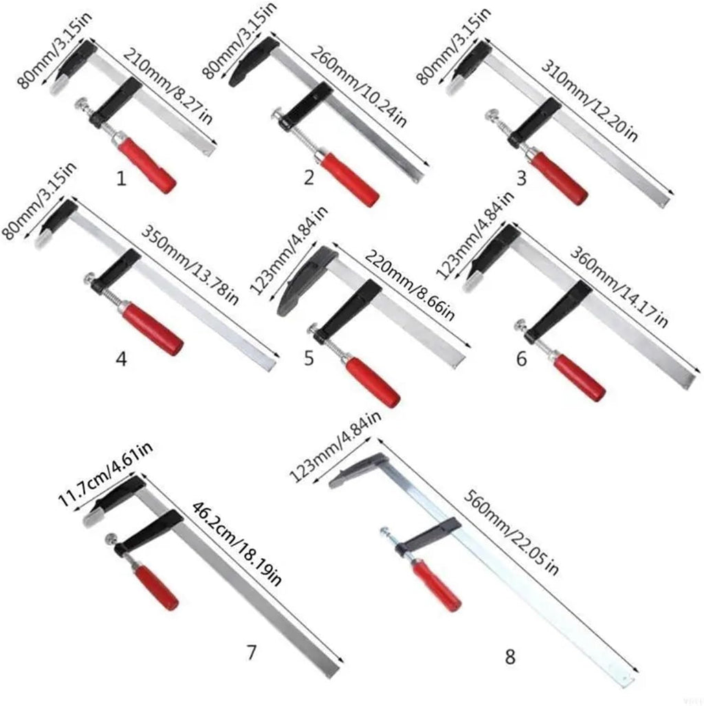 Heavy Duty F-Clamp Bar Clip Clamp For Woodworking High Strength Clamping(W0YD5AC800935-8)