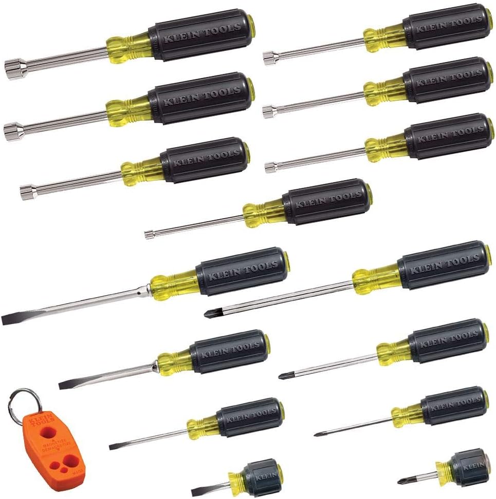Klein Tools Screwdriver, Nut Driver and Metric Nut Driver Set (16+7 Pieces)