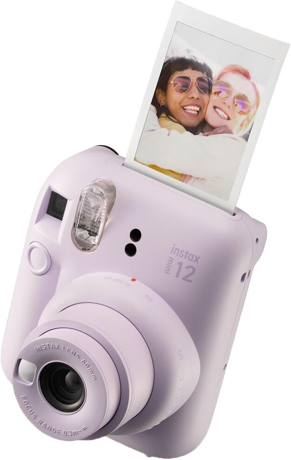 FUJIFILM INSTAX MINI 12 Film Camera Lilac Purple with Fuji Value Pack Instant Film - 60 Photo Sheets with Camera Case and Accessories Ideal Gift for Kids, Teenage Girl & Adults