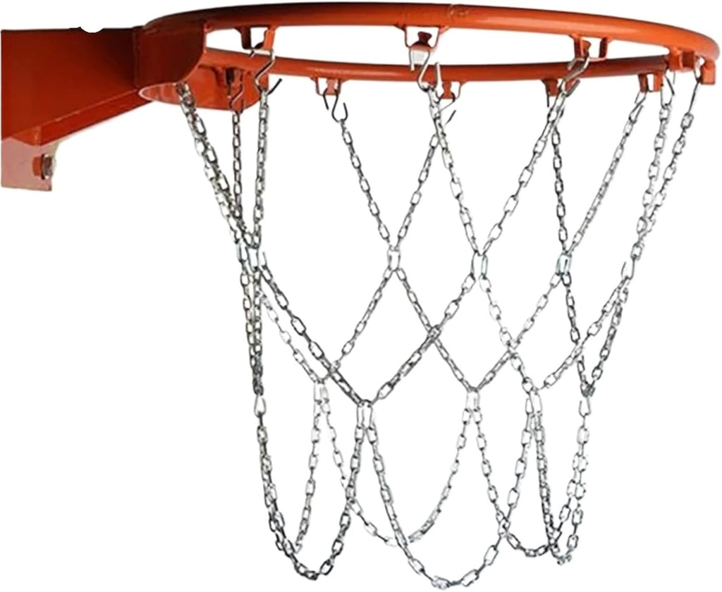 Basketball Net 4pcs Basketball Net Replacement for Hoop, Standard Braided Chain, Heavy Duty for Outdoor