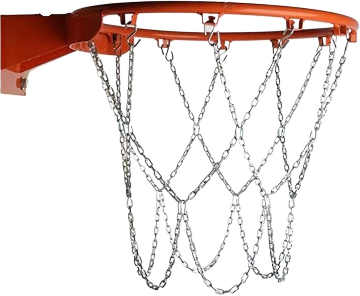 Basketball Net 4pcs Basketball Net Replacement for Hoop, Standard Braided Chain, Heavy Duty for Outdoor