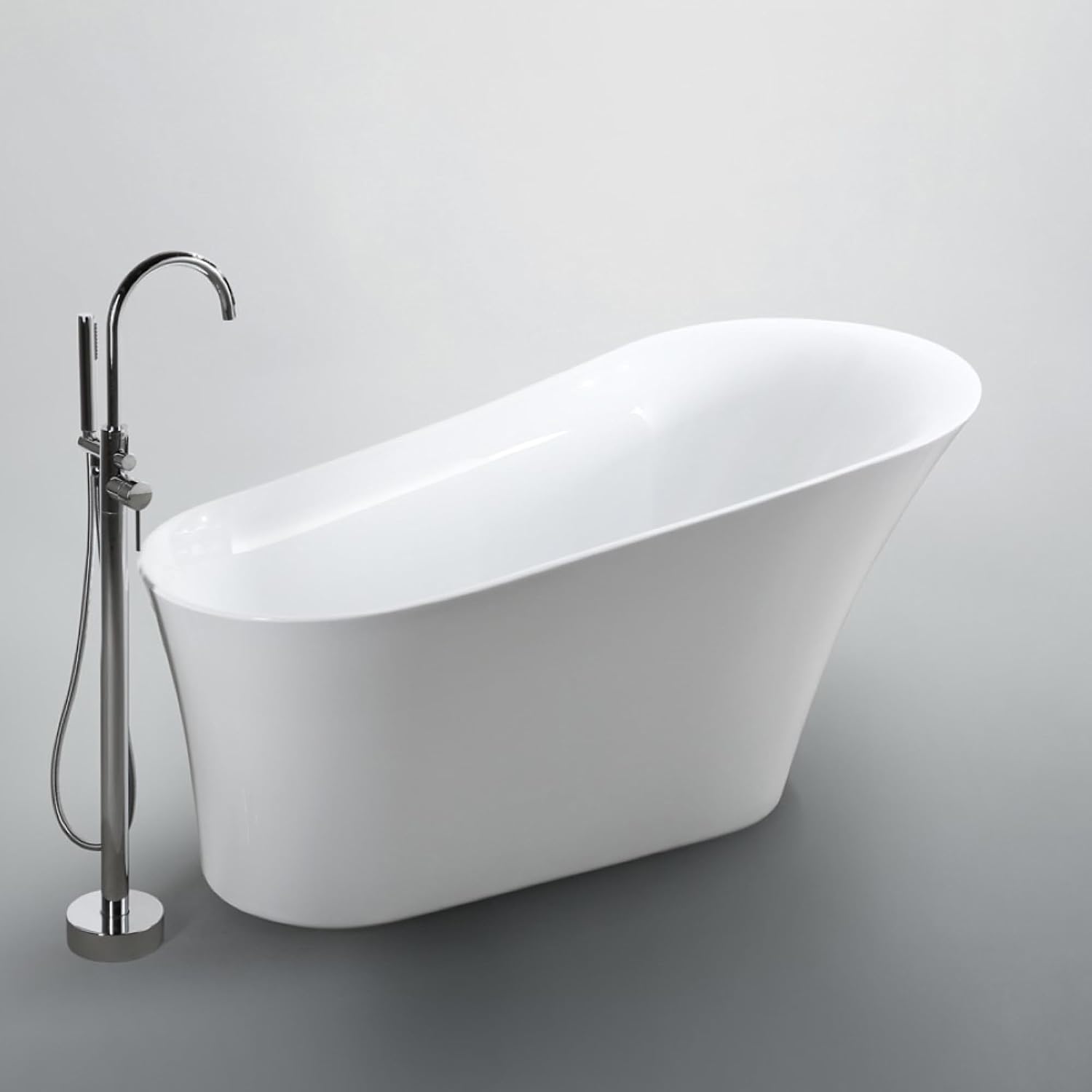 BA6519 Arezzo 67 inch Freestanding Bathtub in Glossy White