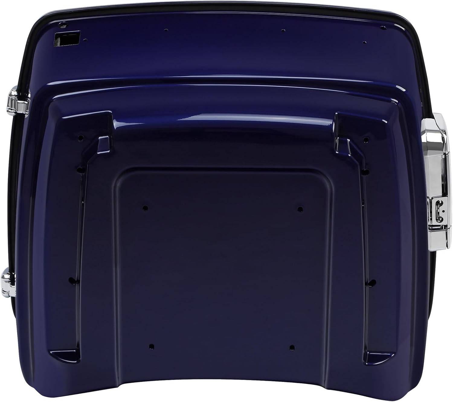 TCMT 13.7' King Motorcycle Trunk Box W/Latch Key Fit For Harley 2014-2025 Touring CVO Road King Road Glide Street Glide Electra Glide Ultra Limited Zephyr Blue/Black Sunglo
