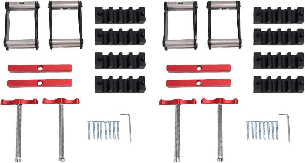 Fockety 4 Way Pressure Release Clamps, Pressure Panel Clamps, Wood Panel Corner Clamping System Woodworking Bracket Set for Cabinet, Tabletops, Furniture & Precision Wood Projects