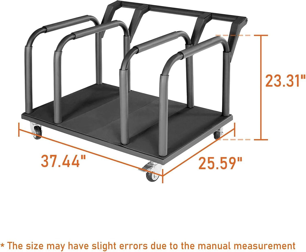 Hooke Road 4 Doors Storage Cart Rack Sliding Door Hanger Compatible with 2007-2026 Jeep Wrangler JK JL Gladiator JT & 2021-2026 Ford Bronco