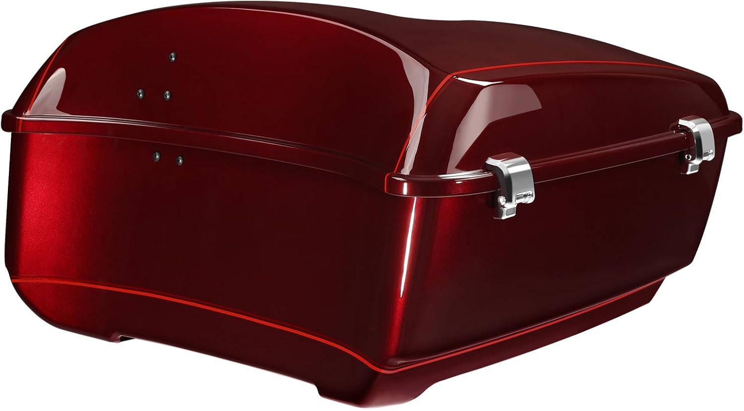 TCMT King Motorcycle Trunk Fit for Harley Touring 2014-2025 CVO Road King Road Glide Street Glide Electra Glide Ultra Limited Pack Mysterious Red Sunglo