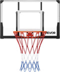 VEVOR Basketball Hoop, 44 54 Inchs PC Backboard Wall Mounted, Basketball Portable Hoop & Goal, Indoor & Outdoor with Hand-Crank Adjustment, Classic Basketball Court, Teens, Adults, Schools, Parks