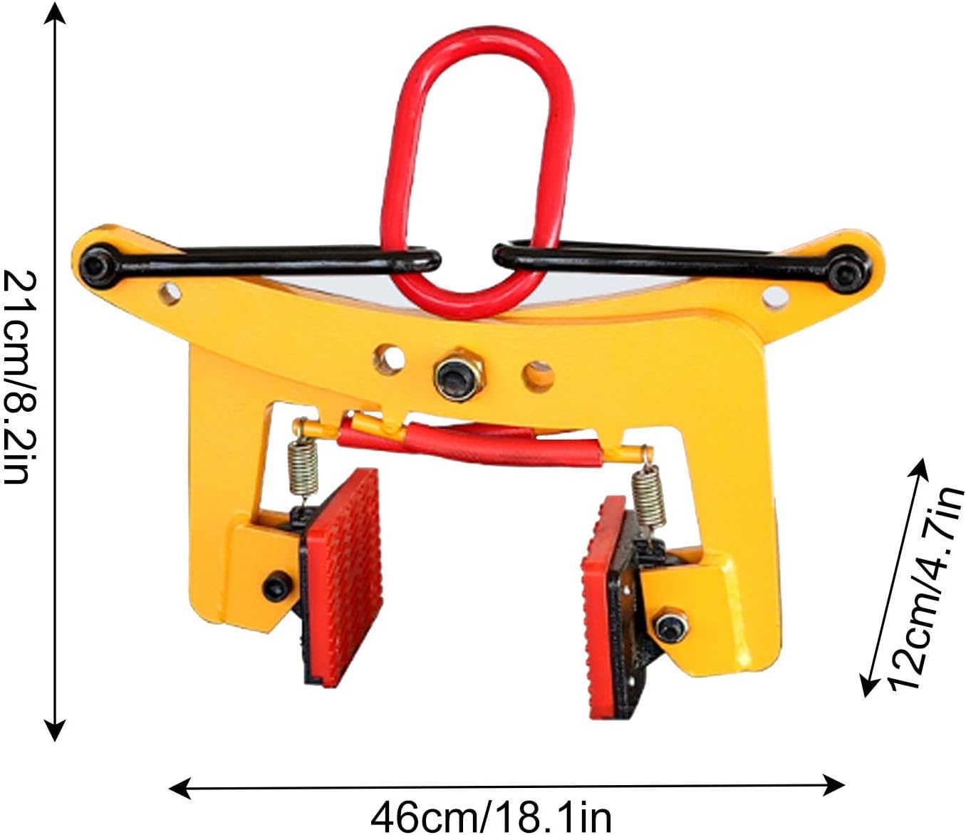 Granite Lifting Clamp 6', 350kg Heavy Duty Lifting Clamp, 40–180mm Vertical Stone Clamp for Marble, Granite, Concrete Slab Handling & Transport(LJ-261)