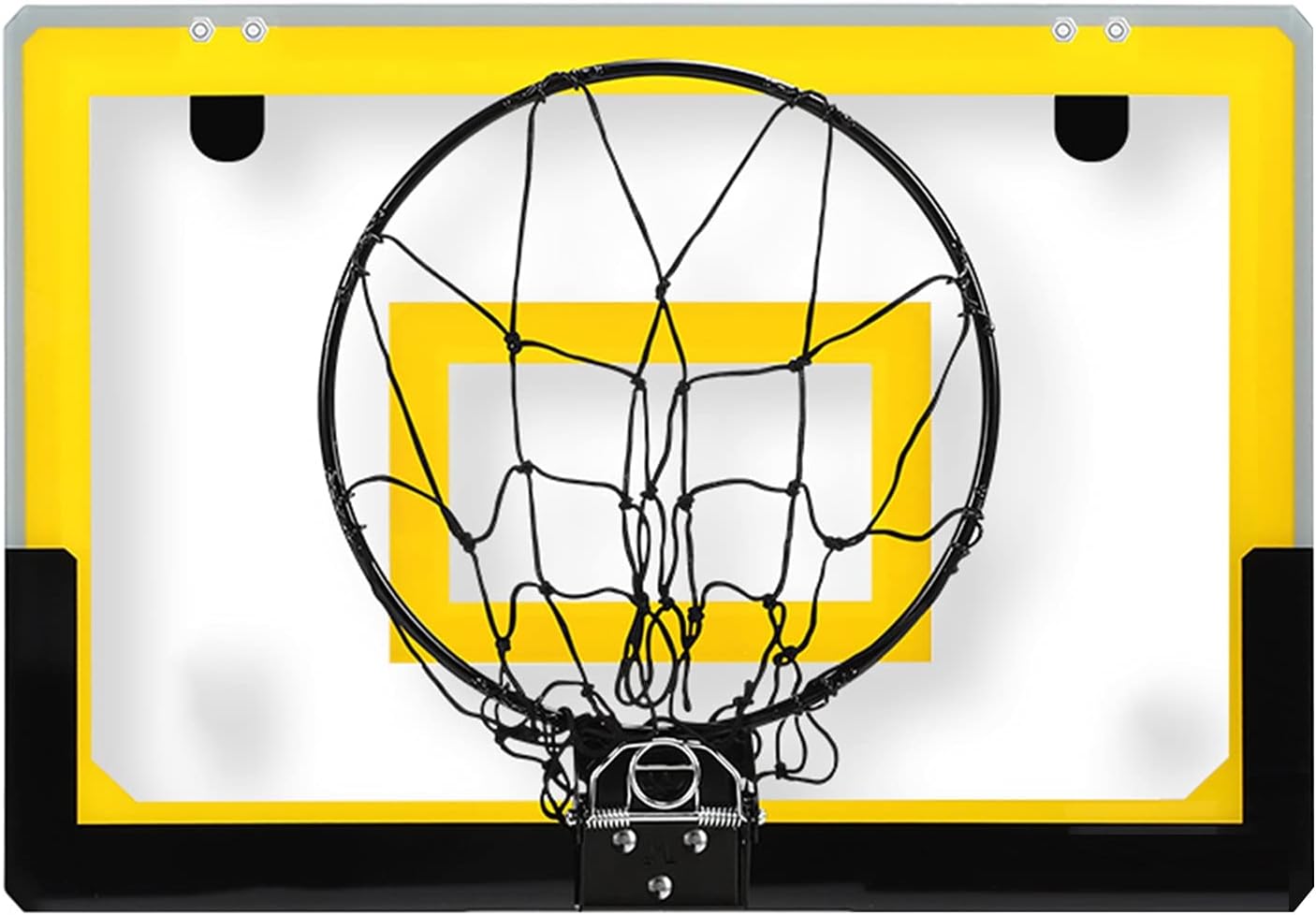 Basketball Rim The Wall-Mounted Basketball Hoop Can Be Folded for Storage, Children's Mini Outdoor Basketball Board (Color : Yellow, Size : 45.5x30.5cm)