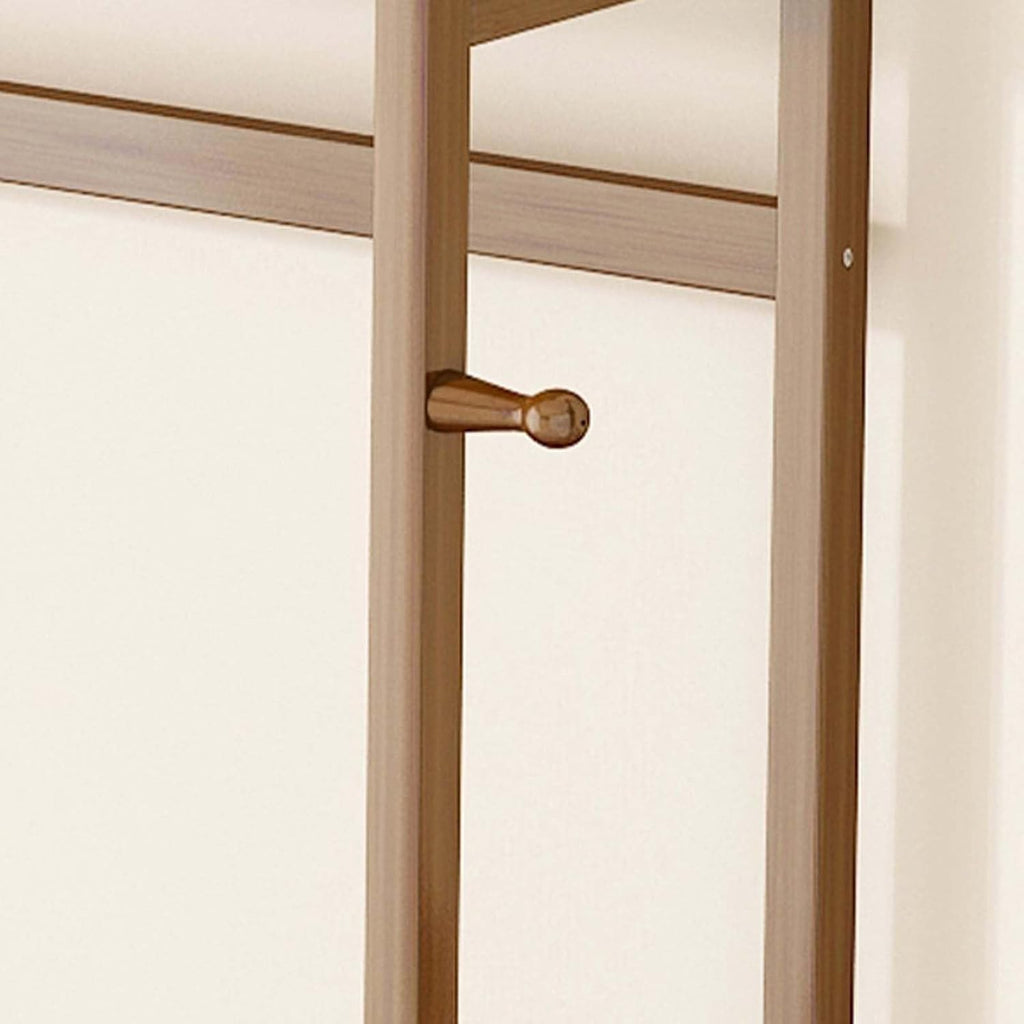 YSUEFIJO Clothes Rack for Hanging Clothes, Heavy Duty Rolling Garment Rack, Freestanding Wardrobe Closet Clothing Rack, Portable Clothes Organizer, for Bedroom, Living Room
