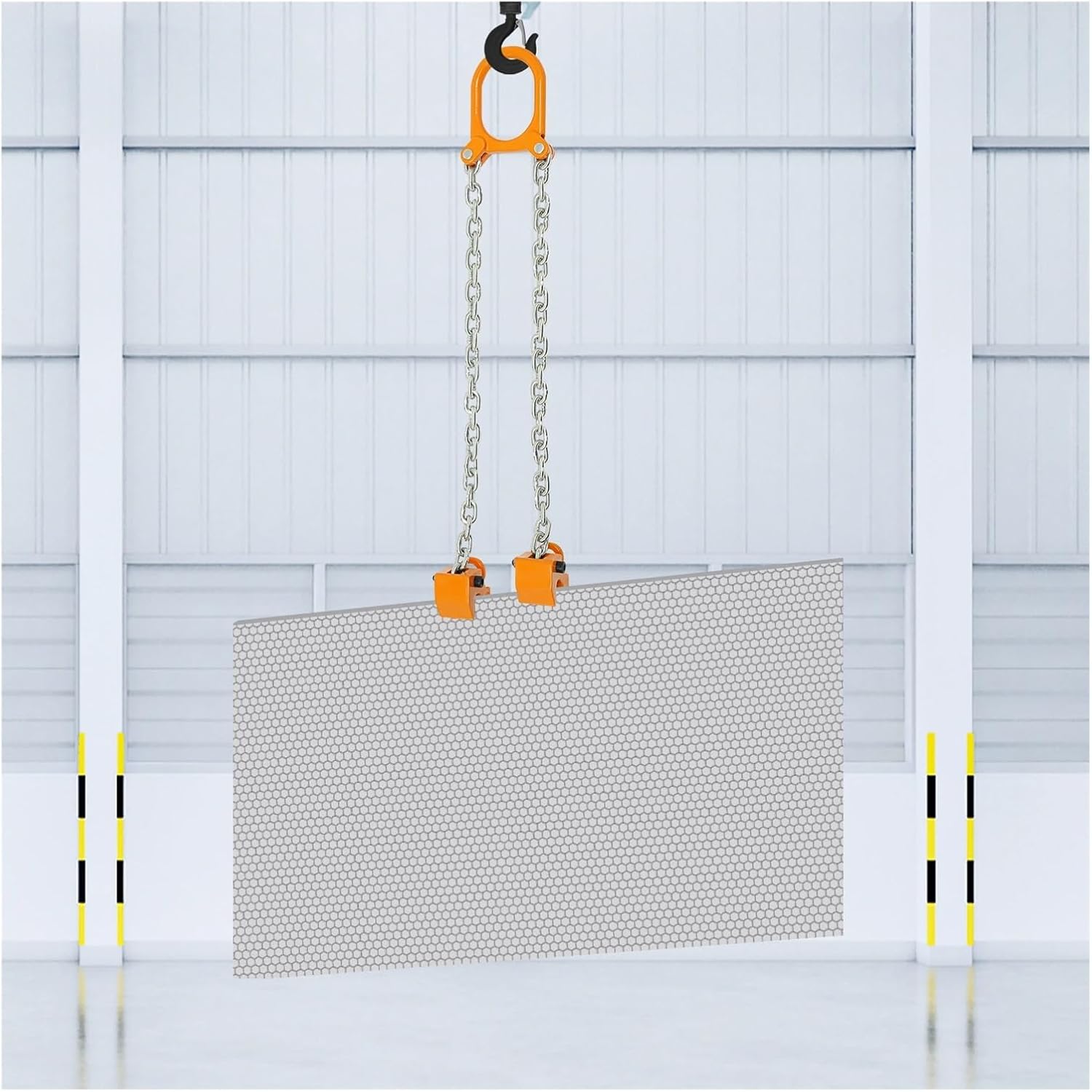Multifunctional Lifting Clamp Yellow 1t 2000 Lbs Chain Drum Lifter Yellow Fiber Vertical Drum Lifter,lifting clamps