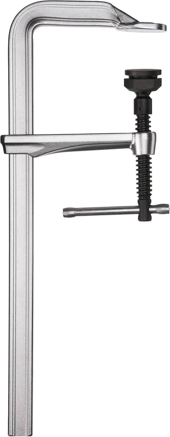 Bessey BESSG25M 25cm Heavy-Duty All Steel Screw Clamp Capacity, Grey