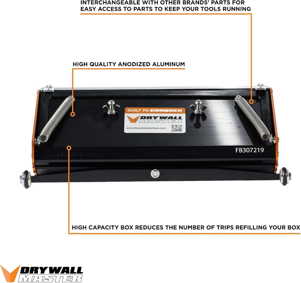 8' High Capacity Flat Finishing Box | Drywall Master – Pro Grade, Quick Clean – Drywall, Sheetrock, Wallboard Finishing – Chicago Family Owned
