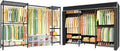 Ulif E10 (With Stretchable Hanger Rod) and E13C (With Dustproof Cover) Closet Organizer System, Freestanding Clothing Racks for Hanging Clothes，Adjustable Garment Rack