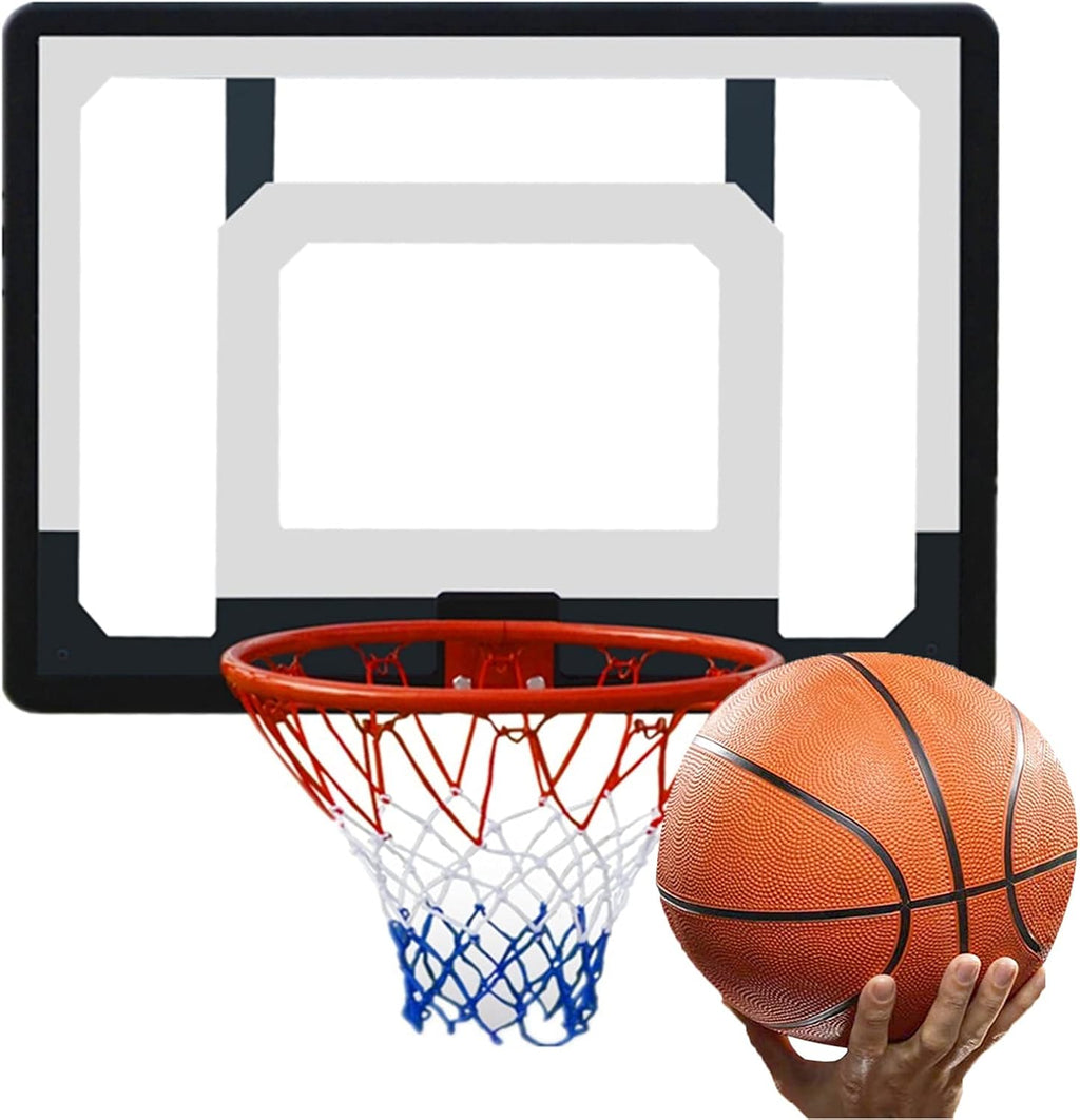 Mini Basketball Hoop, A Wall-Mounted Basketball Hoop with A Hole-Free Installation, for Adults and Kids