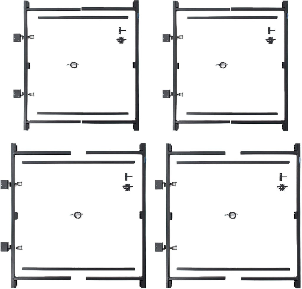Adjust-A-Gate Build Kit, Adjustable 60'-96' Lockable 2 Way Gate (2 Pack) with Building Kit, 36'-60' (2 Pack)