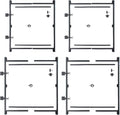 Adjust-A-Gate Build Kit, Adjustable 60'-96' Lockable 2 Way Gate (2 Pack) with Building Kit, 36'-60' (2 Pack)