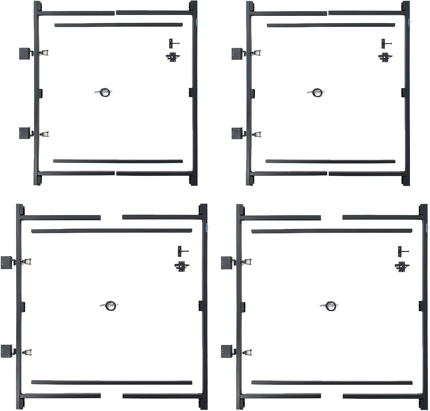 Adjust-A-Gate Build Kit, Adjustable 60'-96' Lockable 2 Way Gate (2 Pack) with Building Kit, 36'-60' (2 Pack)