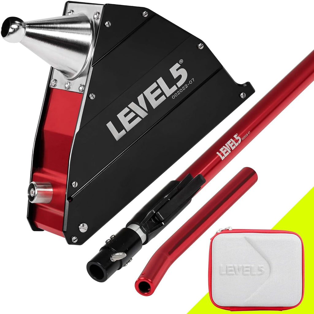 8-Inch Corner Applicator Box + Extendable Handle - LEVEL5 | Pro-Grade | Drywall Gyprock Plasterboard Sheetrock | 4-509