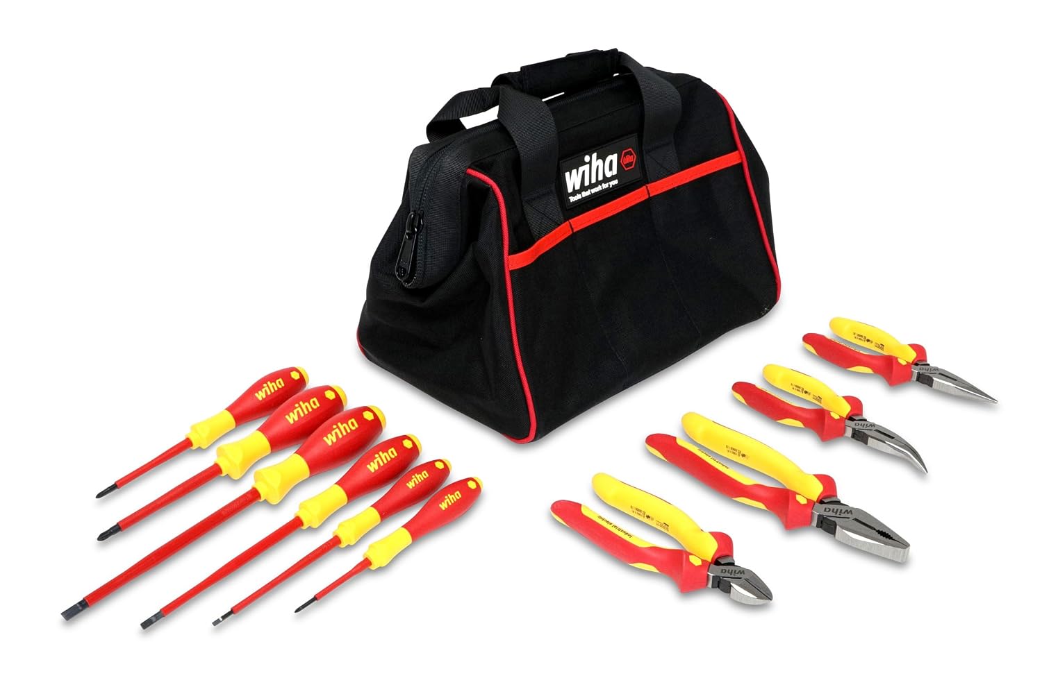 Wiha 32892 10-Piece 1000-Volt Piers and Screwdriver Set