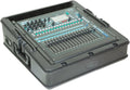 SKB Roto Rack/Mixer Top Console, 10U Slanted Rackmount with Steel Threaded Rails, Hard Lid and Doors, and Side Access Ports, Black