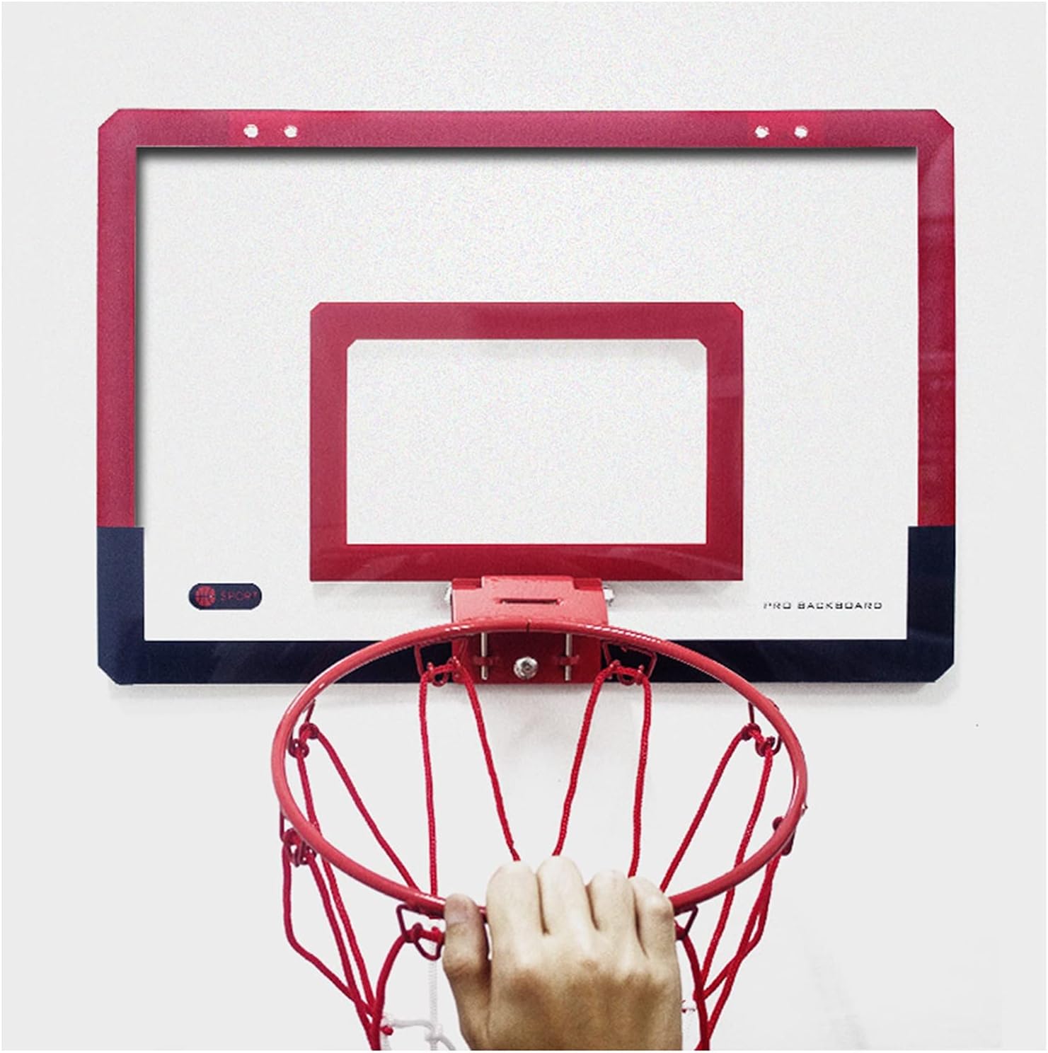 Basketball Hoop Punch-Free Hanging Basketball Hoop, Portable Children's Dunk Practice Mini Basketball Hoop, Used Indoors and Outdoors, Easy to Install (Size : 58.5x40cm)