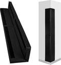 Wall Corner Guards & Edge Protector, Heavy Duty Wall Corner Protective Safety Padding, All-Weather 2 Sides Corner Pad for Gyms, Basketball Court, Playrooms, Garages,etc. (Black, 5FT Tall 6in Sides)